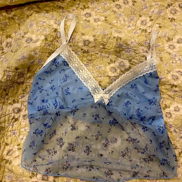 Cider Baby Blue Floral Tank, never worn. - Picture 1 of 3
